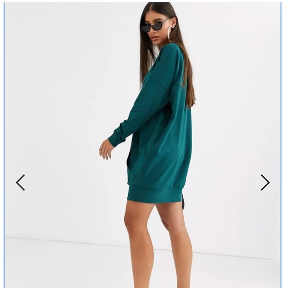 ASOS tall sweat dress with front pocket💚 - Picture 3 of 5